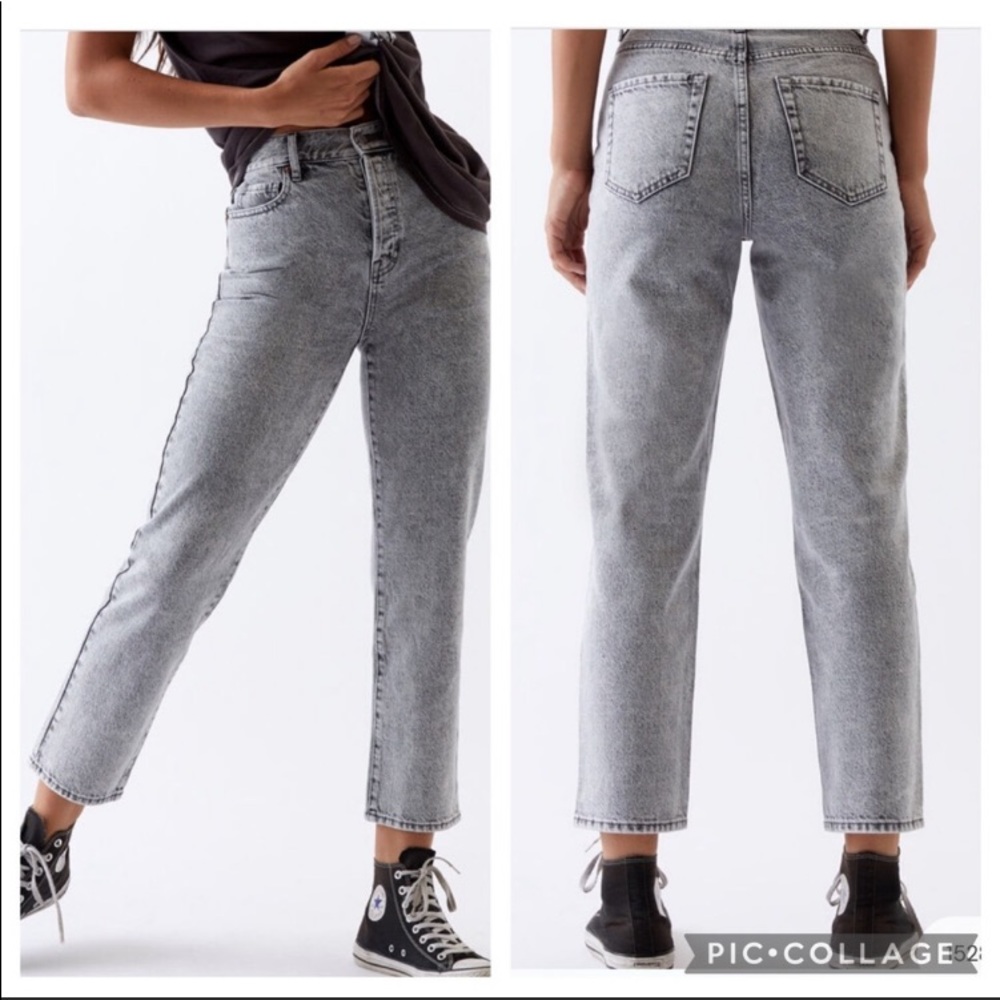 SIZE 22 Pacsun Gray High Rise Straight Leg Jeans